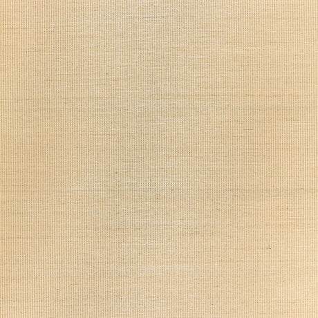 Harshaw Pinstripe Sisal tan wallcovering with subtle pinstripe texture by Schumacher
