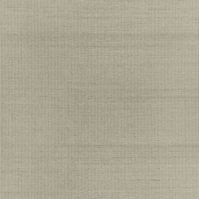 Harshaw Pinstripe Sisal wallpaper in Fog by Schumacher, a classic sisal wallcovering with subtle pinstripes.