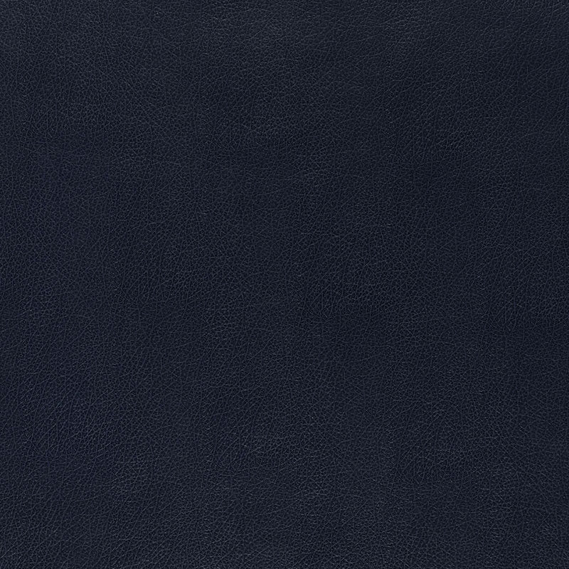 Canyon Leather navy embossed vinyl wallcovering by Schumacher, Luxe Lodge Collection