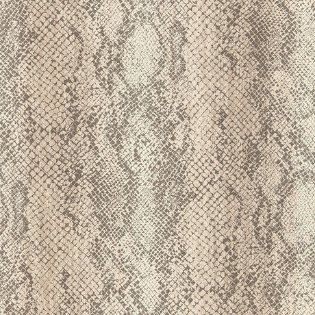 CODY SNAKESKIN wallpaper in Malt colorway, featuring a realistic snakeskin pattern, from Schumacher's Luxe Lodge collection.