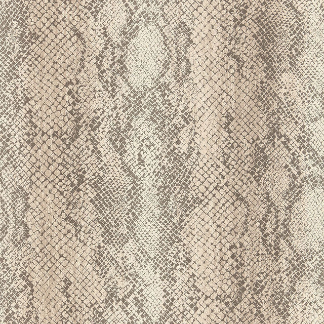 CODY SNAKESKIN wallpaper in Malt colorway, featuring a realistic snakeskin pattern, from Schumacher's Luxe Lodge collection.