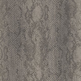 CODY SNAKESKIN Smoke non-woven wallpaper with a realistic snakeskin pattern by Schumacher