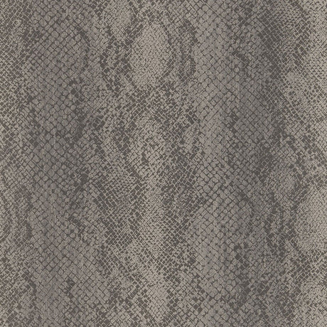 CODY SNAKESKIN Smoke non-woven wallpaper with a realistic snakeskin pattern by Schumacher