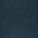 Breckenridge Paisley wallpaper in Lapis blue by Schumacher, featuring an intricate paisley pattern.