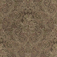 Sinclair Paisley Ash Luxe Lodge wallcovering by Schumacher, intricate paisley floral pattern in neutral and green tones