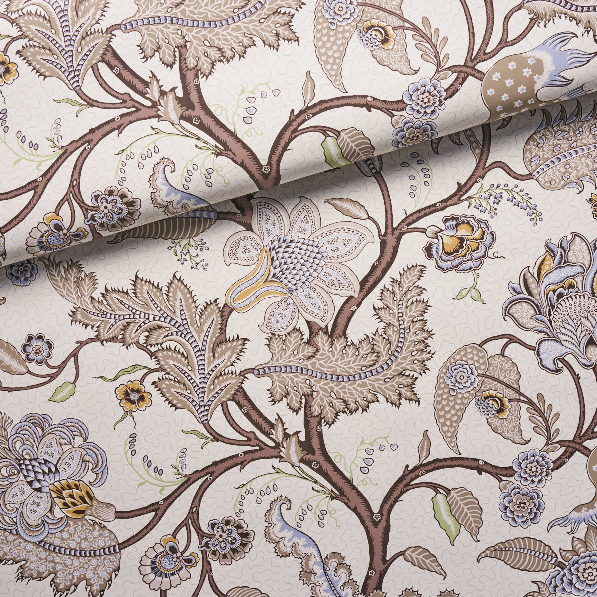 Sinhala Sidewall Stone by Schumacher Martyn Lawrence Bullard Botanical Wallpaper – Schumacher 5006613