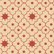 Taj Trellis Pomegranate by Schumacher - geometric trellis wallpaper in red and beige, shown in a styled interior and pattern close-up.