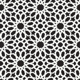 Agadir Screen Noir geometric floral wallpaper by Schumacher, designed by Martyn Lawrence Bullard, shown in a modern interior.