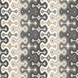 Darya Ikat Sidewall wallpaper in Stone by Schumacher, designed by Martyn Lawrence Bullard, shown in a modern interior setting.