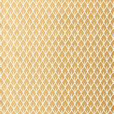Mughal Leaf wallpaper in Burnished Gilt by Schumacher, designed by Martyn Lawrence Bullard. Tightly patterned leaf print in gold and cream.