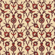 SULTAN'S TRELLIS wallpaper in POMEGRANATE by Schumacher, featuring an Ottoman-inspired trellis floral pattern in rich red and cream tones.