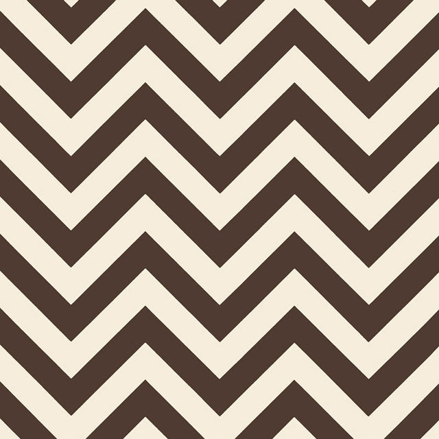 FEZ Sepia chevron stripe wallpaper by Schumacher, designed by Martyn Lawrence Bullard, shown in a modern entryway interior.
