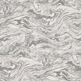 Romeo Carrara marbled faux effect wallpaper by Schumacher, designed by Martyn Lawrence Bullard, shown in a styled interior.