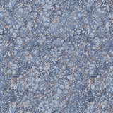 Florence Lapis by Schumacher, a marbled blue faux effect wallpaper designed by Martyn Lawrence Bullard
