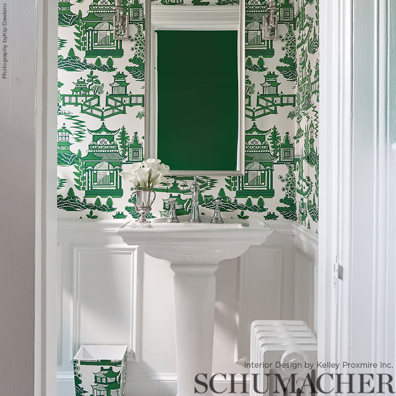 NANJING Jade by Schumacher Exuberant Prints Collection Wallpaper – Schumacher 5006912