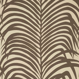 Zebra Palm wallpaper in Java by Schumacher, featuring bold palm leaf silhouettes for a striking, modern look.