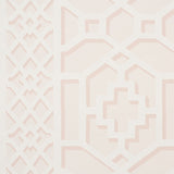 Zanzibar Trellis Blush by Schumacher Modern Geometric Trellis Wallpaper – Schumacher 5006944