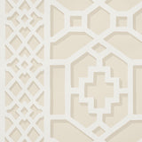 Zanzibar Trellis Sand by Schumacher Modern Geometric Trellis Wallpaper – Schumacher 5006945
