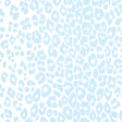 Iconic Leopard wallpaper in Sky blue by Schumacher, featuring a playful animal print pattern in a soft blue and white colorway.