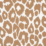 Iconic Leopard Camel by Schumacher Animal Print Wallpaper – Schumacher 5007017