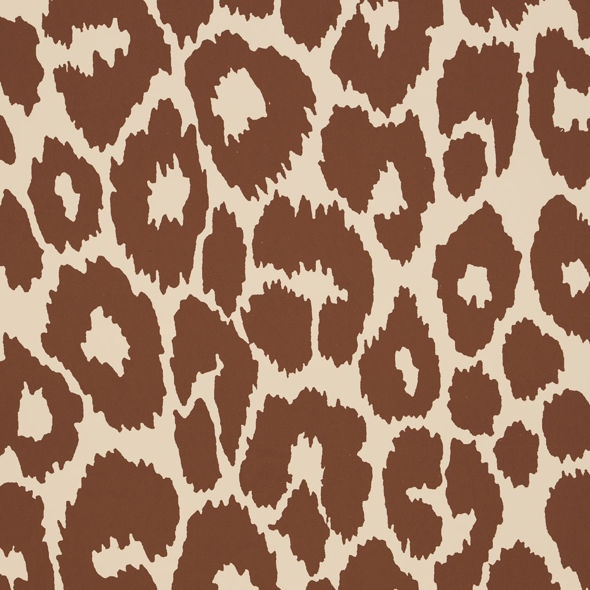 Iconic Leopard Brown on Neutral by Schumacher Animal Print Wallpaper – Schumacher 5007019