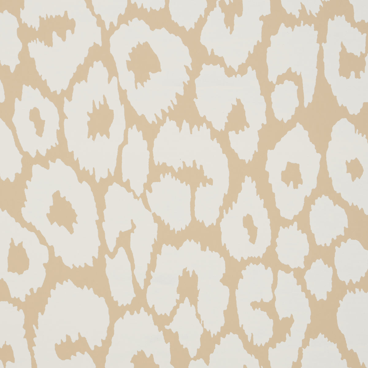 Iconic Leopard Ivory on Neutral by Schumacher Animal Print Wallpaper – Schumacher 5007020
