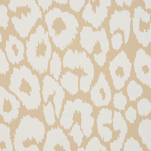 Iconic Leopard Ivory on Neutral by Schumacher Animal Print Wallpaper – Schumacher 5007020