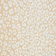 Iconic Leopard wallpaper in Ivory on Neutral by Schumacher, featuring a bold animal print pattern in beige and white tones.