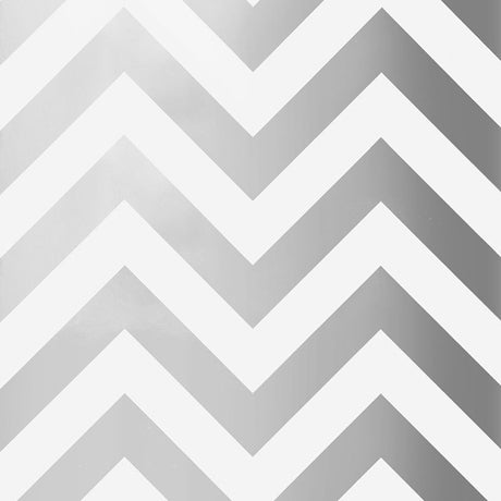 Fez Mylar Moon chevron stripe reflective mylar wallpaper by Schumacher