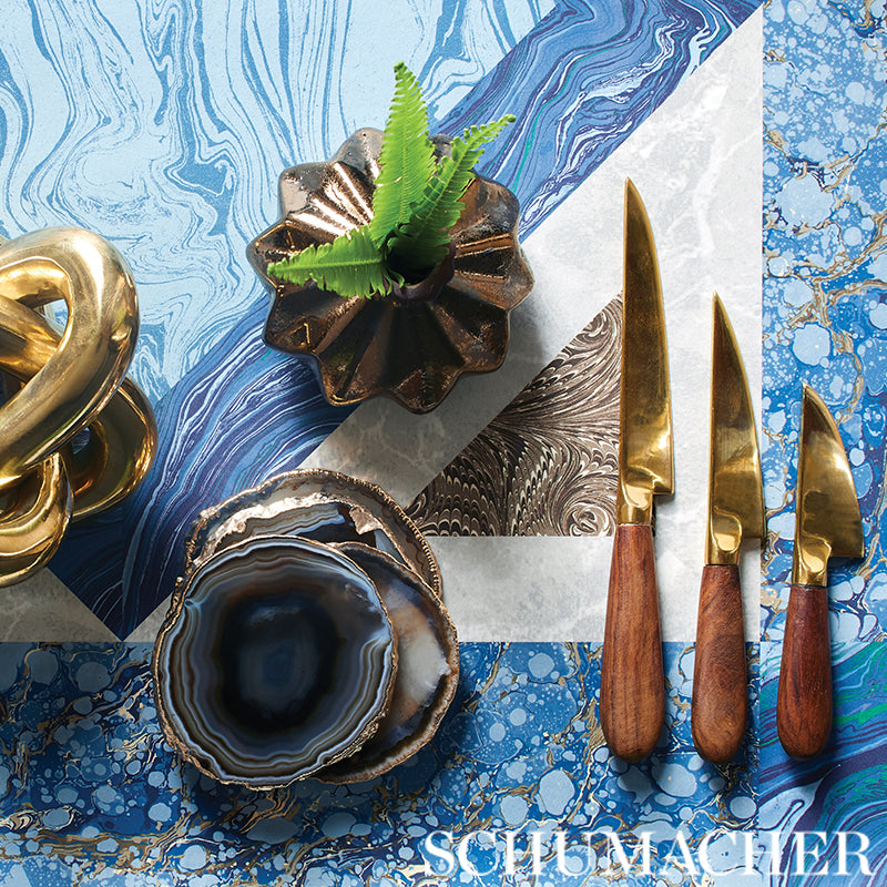 MONGIARDINO Lapis Geometric Panel Wallpaper by Schumacher – Ottoman Chic Collection 5007071