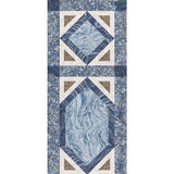 MONGIARDINO Lapis geometric trompe l'oeil panel wallpaper by Schumacher, designed by Martyn Lawrence Bullard