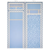 ROBINCHON PANEL A Blue by Schumacher Geometric Wallpaper Panel – Schumacher 5007101