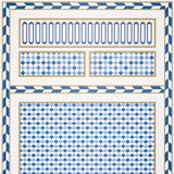 ROBINCHON PANEL A Blue by Schumacher Geometric Wallpaper Panel – Schumacher 5007101
