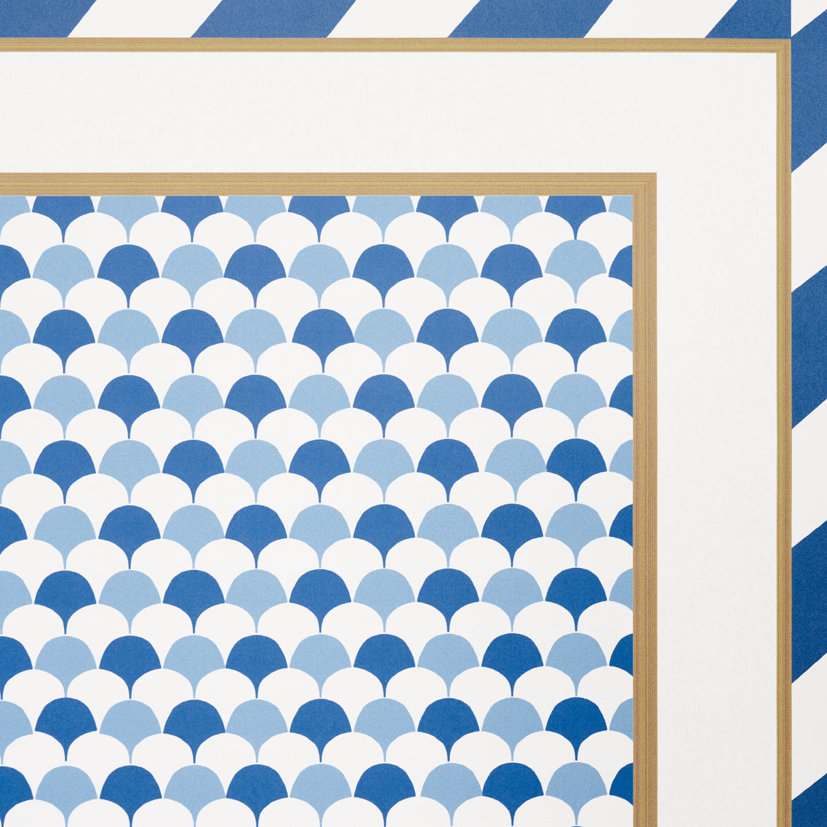ROBINCHON PANEL A Blue by Schumacher Geometric Wallpaper Panel – Schumacher 5007101