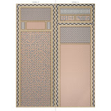 ROBINCHON PANEL B Brown by Schumacher Geometric Wallpaper Panel – Schumacher 5007110