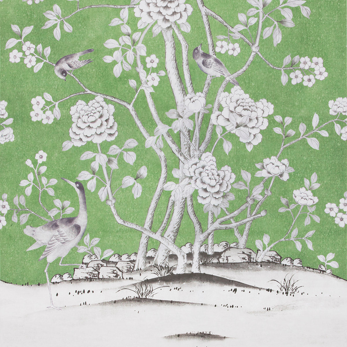 Chinois Palais Panel Lettuce by Mary McDonald Schumacher Wallpaper – 5007120