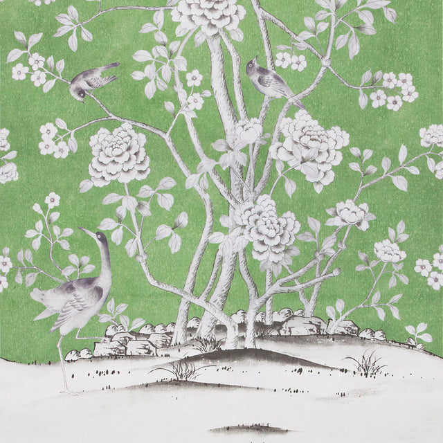 Chinois Palais Panel Lettuce by Mary McDonald Schumacher Wallpaper – 5007120