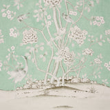 Chinois Palais Panel Aquamarine by Schumacher – Mary McDonald Chinoiserie Wallpaper Panel 5007123