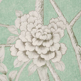 Chinois Palais Panel Aquamarine by Schumacher – Mary McDonald Chinoiserie Wallpaper Panel 5007123