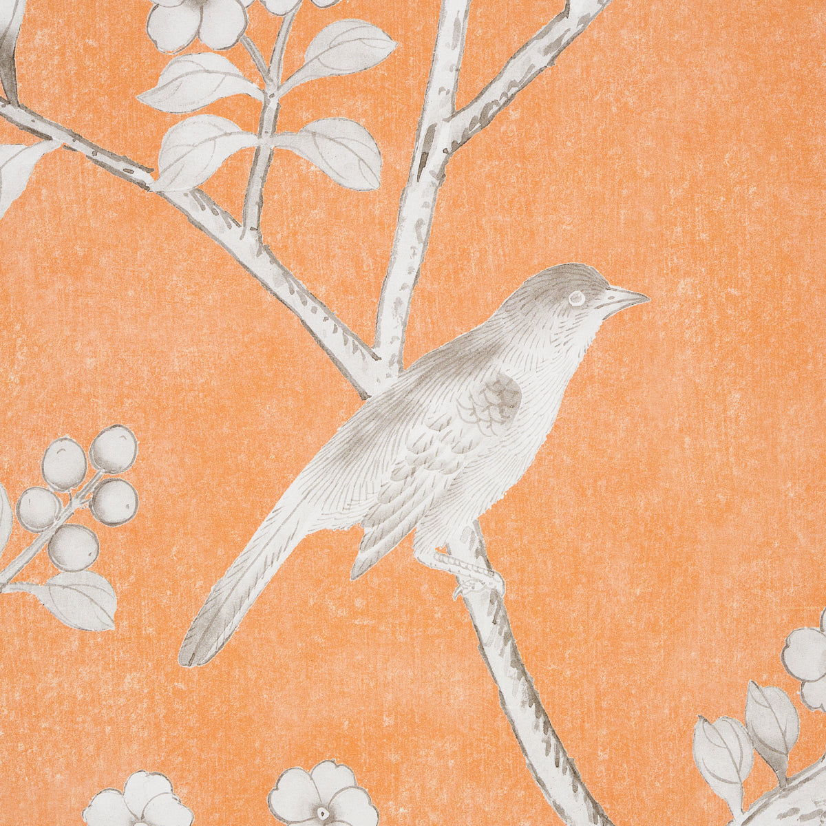 Chinois Palais Panel Tangerine by Mary McDonald Schumacher Wallpaper – 5007124