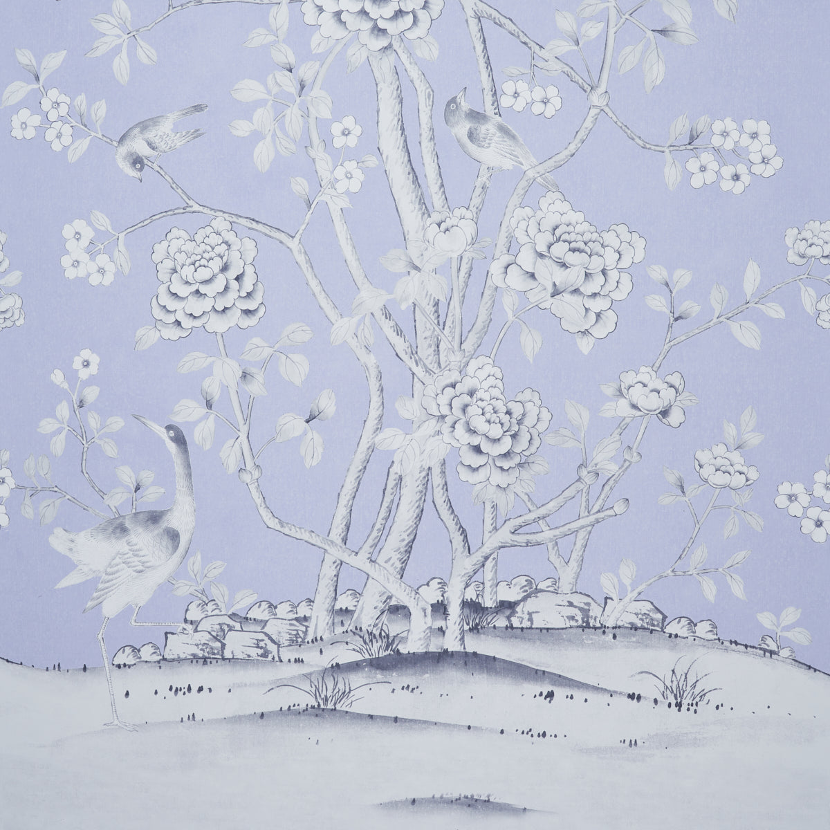 Chinois Palais Panel Lavender by Mary McDonald Chinoiserie Wallpaper – Schumacher 5007126