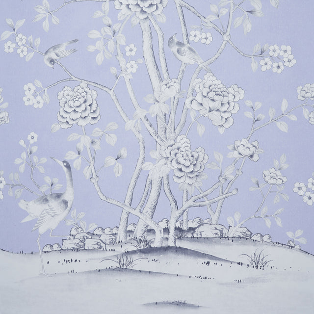 Chinois Palais Panel Lavender by Mary McDonald Chinoiserie Wallpaper – Schumacher 5007126