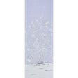 Chinois Palais Panel wallpaper in lavender by Mary McDonald for Schumacher, featuring exotic birds and cherry blossoms in a Chinoiserie style.