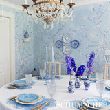 Chinois Palais Panel Sky by Mary McDonald Rhapsody in Blue Wallpaper – Schumacher 5007128