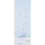 Chinois Palais Panel wallpaper in sky blue by Mary McDonald for Schumacher, featuring exotic birds and cherry blossoms in a chinoiserie style.