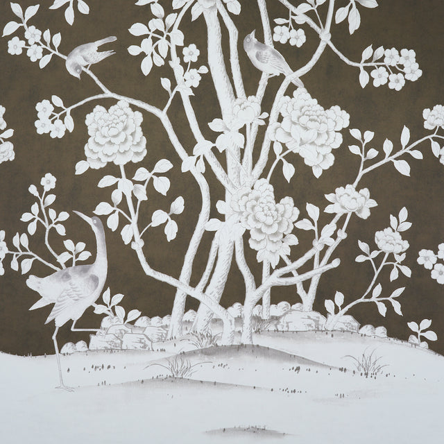 Chinois Palais Panel Chocolate by Mary McDonald – Schumacher 5007129