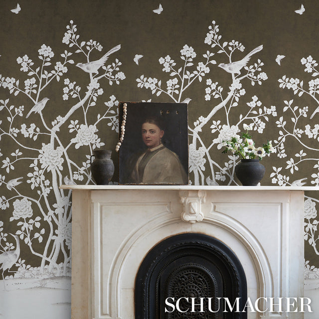 Chinois Palais Panel Chocolate by Mary McDonald – Schumacher 5007129