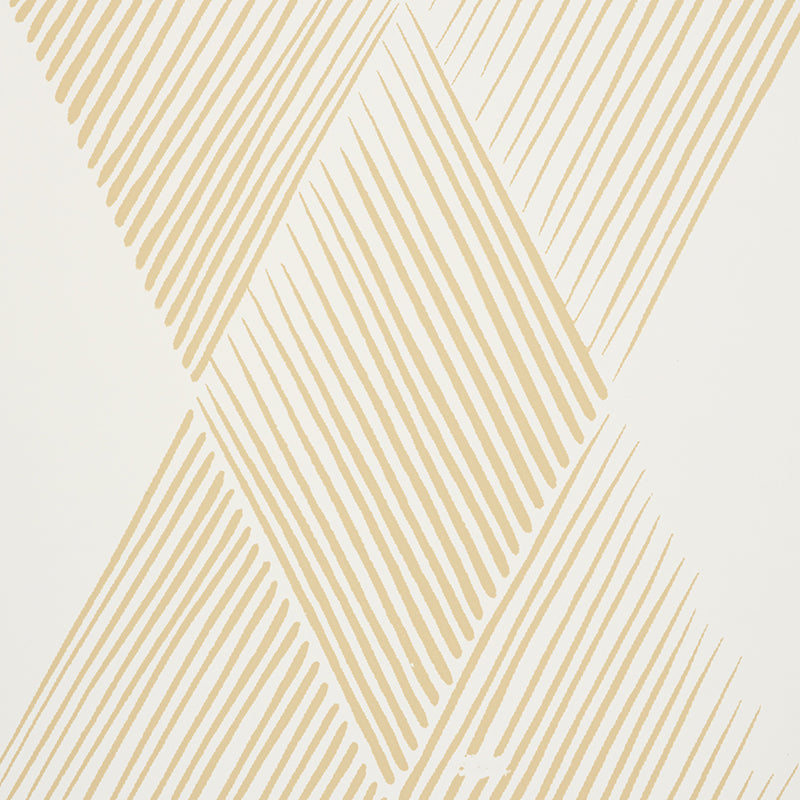 Fetlock Natural by Schumacher Club Cavalier Geometric Wallpaper – Schumacher 5007130