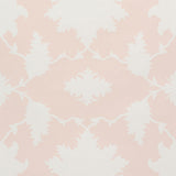 Garden of Persia Petal wallpaper by Mary McDonald for Schumacher, large-scale floral Persian-inspired print in pink and white.