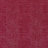 Komodo Lacquer Embossed Faux Lizard Wallpaper by Schumacher in a rich, luminous finish, shown in a styled interior and close-up detail.